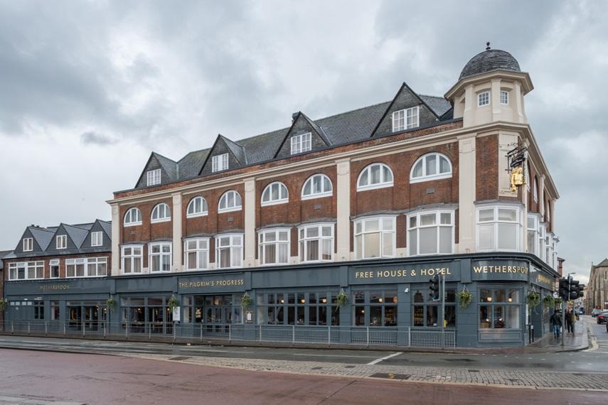 Pilgrims Progress Wetherspoon Hotel Bedford Buitenkant foto